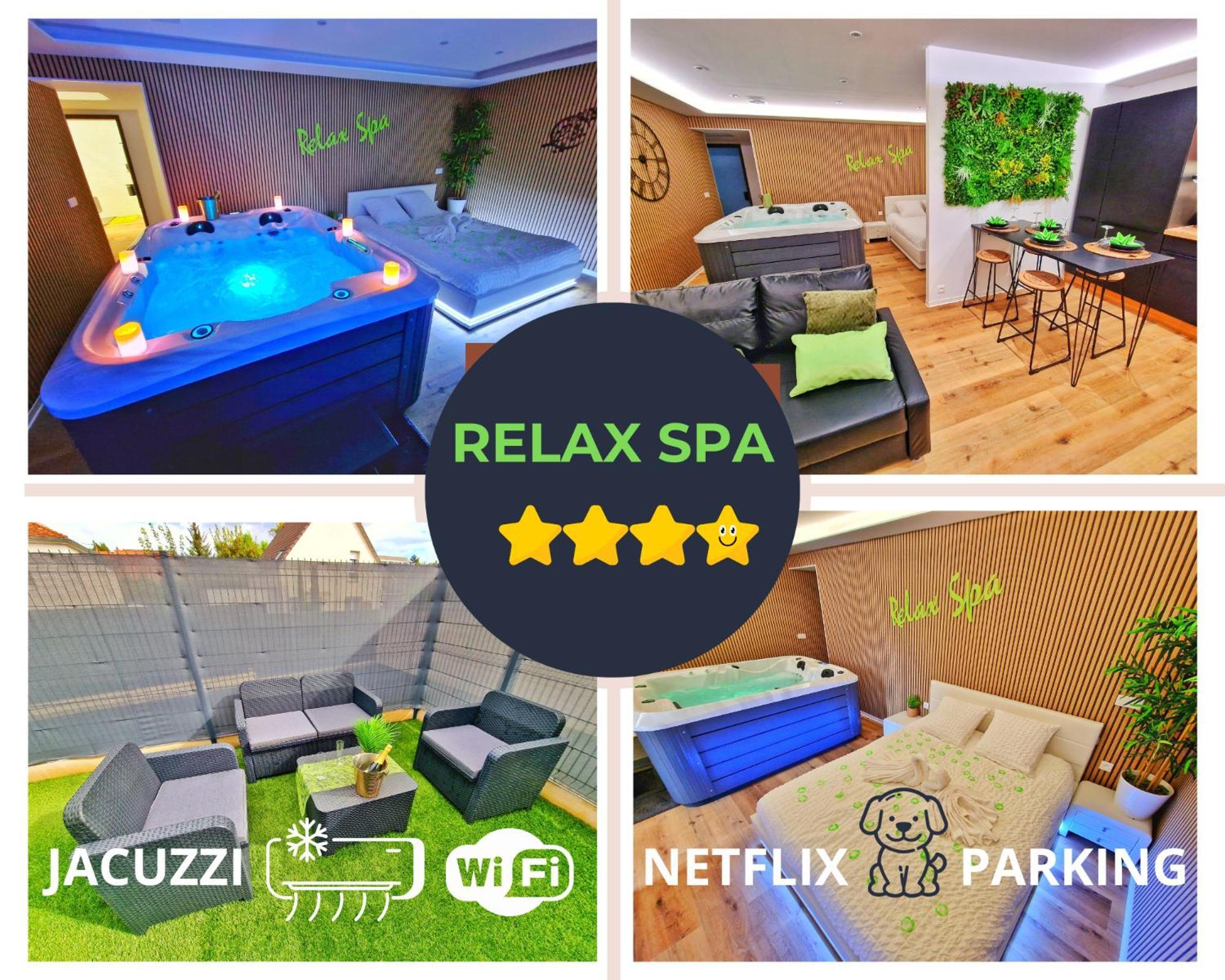 Relax Spa-4 Pers-Jacuzzi-Parking-Jardin-Clim-Colmar Muntzenheim Eksteriør bilde